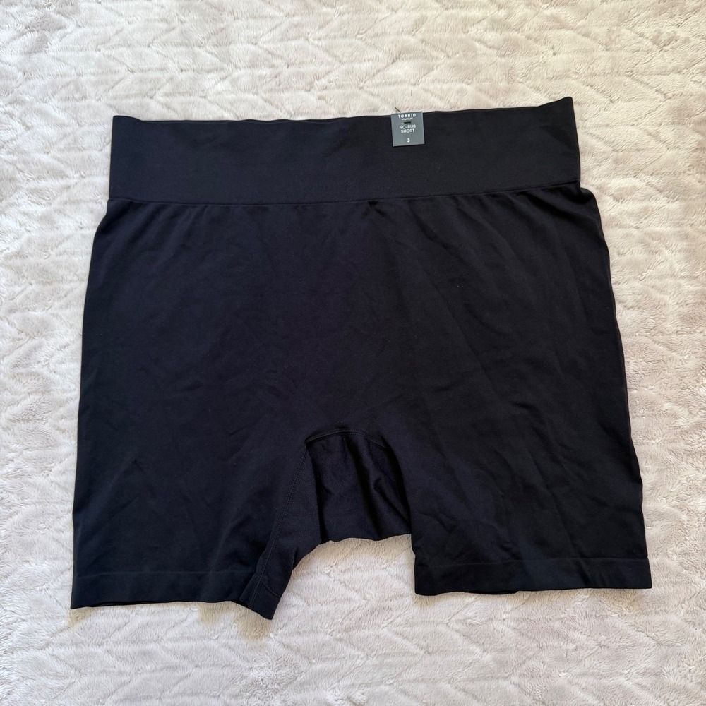 Torrid No-Rub Short Black Seamless Anti-Chafe Slip Shorts Plus Size 3 NEW